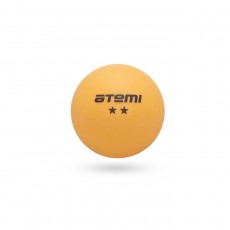 Мячи для настольного тенниса Atemi 2*, ATB201, пластик, 40+, оранжевые, 6 шт