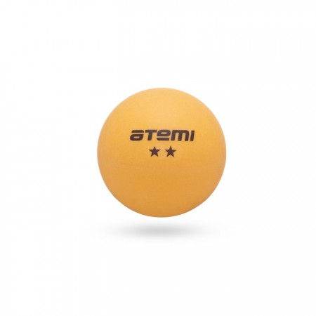 Мячи для настольного тенниса Atemi 2*, ATB201, пластик, 40+, оранжевые, 6 шт