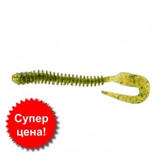 Приманка съедобная Allvega Monster Worm, 10 см, 3.3 г, 6 штук, цвет green pumpkin