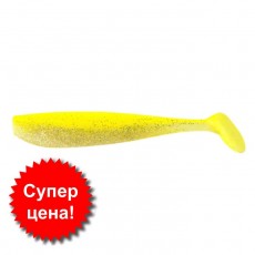 Приманка съедобная Allvega Tail Shaker, 10 см, 6.5 г, 7 шт, цвет lemon back silver flake