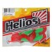 Твистер Helios Credo Lime & Red, 6 см, 7 шт. (HS-10-021)