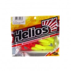 Твистер Helios Credo Acid lemon & Red, 6 см, 7 шт. (HS-10-029)