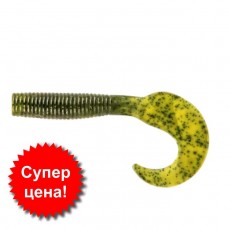 Приманка съедобная Allvega Flutter Tail Grub, 3.5 см, 0,6 г, 15 штук, цвет green pumpkin