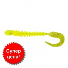Приманка съедобная Allvega Monster Worm, 10 см, 3.3 г, 6 штук, цвет chartreuse
