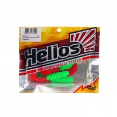 Твистер Helios Din 3 Lime & Red, 7.9 см, 6 шт. (HS-33-021)