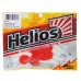 Твистер Helios Credo Double Tail White & Red, 7.5 см, 7 шт. (HS-12-003)