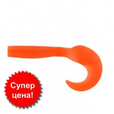 Приманка съедобная Allvega Flutter Tail Grub, 5,5 см, 1,8 г, 10 штук, цвет crazy carrot