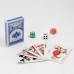 Покер, набор для игры: 3 кубика, 1.5 х 1.5 см, карты 54 шт, 5.5 х 10.5 см
