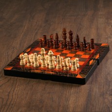 Набор 3 в 1 "Ламиран": шахматы, шашки, нарды, 30 х 30 см