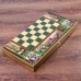 Настольная игра 3 в 1 "Бородино": шахматы, шашки, нарды (доска дерево 50х50 см)