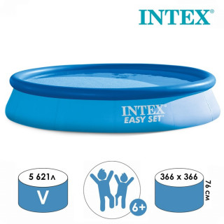 Бассейн надувной Easy Set, 366 х 76 см, от 6 лет, 28130NP INTEX