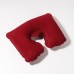 Подушка для шеи дорожная, надувная, 38 × 24 см, цвет бордовый
