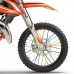 Декоративные накладки на спицы мотоцикла, 23×0,5 см, оранжевый, набор 72 шт