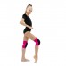 Наколенники для гимнастики и танцев (с уплотненной чашкой), р. M (11-14 лет), цвет фуксия/чёрный