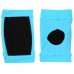 Наколенники для гимнастики и танцев, лайкра, плотная чашка, р. M (11-14 лет), цвет чёрный/голубой