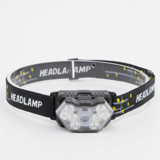 Фонарь налобный, 8 Вт, 8 LED, XT, 6 режимов, 3 ААА