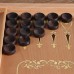 Нарды резные "Соколиная охота", буковая доска, с полем для игры в шашки, 50 х 58 см