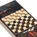 Настольная игра 2 в 1 "Лев": нарды, шашки, доска 40 х 40 см
