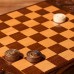 Нарды ручной работы "Волк с оскалом", с ручкой, 60х30 см, с шахматным полем, массив ореха, Армения