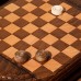 Нарды ручной работы "Орел", глубокая резка, с ручкой, 60х30 см, с шахматным полем, Армения