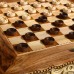 Настольная игра 3 в 1 «Ромб 2»: 50х25 см, ручная работа, массив ореха, Иран