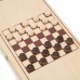 Нарды "Узор" деревянная доска 40 х 40 см, с полем для игры в шашки