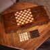 Нарды ручной работы "Пегас", 60х30 см, с шахматным полем, массив ореха, Армения