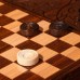 Нарды ручной работы "Пегас", 60х30 см, с шахматным полем, массив ореха, Армения