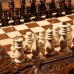 Шахматы-нарды ручной работы "Универсал", с ручкой, 50х27 см, массив ореха, Армения