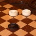 Нарды ручной работы "Паук", глубокая резка, с ручкой, 60х30 см, с шахматным полем, массив ореха, Армения