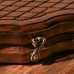 Нарды ручной работы "Лев с инкрустацией", глубокая резка, с ручкой, 60х30 см, с шахматным полем, Армения