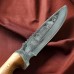 Нож кавказский, туристический "Викинг" с ножнами, сталь - 40х13, вощеный орех, 14.5 см