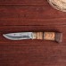 Нож охотничий "Гуннар", в чехле, 23 см, лезвие с узором