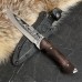 Нож кавказский, туристический "Беркут" с ножнами, сталь - 40х13, рукоять - орех, 14.5 см