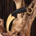 Нож-керамбит "Коготь орла" клинок 6см, золотистый