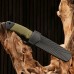 Нож тактический "Альфа", шкуросъемный, Мастер К клинок 10,5см, зеленый