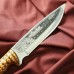 Нож кавказский, туристический "Зодиак" с ножнами, сталь - 40х13, жженый орех, 14.5 см