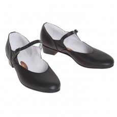 Туфли народные женские, длина по стельке 27 см, цвет чёрный