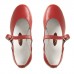 Туфли народные женские, длина по стельке 18,5 см, цвет красный