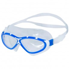 Очки-полумаска для плавания Atemi Z401, силикон, цвет синий/серый