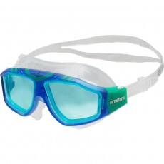 Очки-полумаска для плавания Atemi Z501, силикон, цвет синий/зелёный
