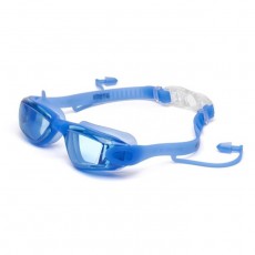Очки для плавания Atemi N8601, силикон, с берушами, цвет синий