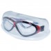 Очки-полумаска для плавания Atemi Z402, силикон, цвет чёрный/красный