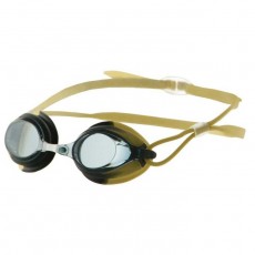 Очки для плавания Atemi N301, силикон, цвет чёрный/золото