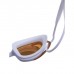 Очки для плавания Atemi N9101M, силикон, цвет белый/оранжевый