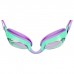Очки для плавания детские + беруши и набор носовых перемычек, цвет фиолетовый/зелёный