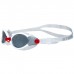 Очки для плавания Atemi B504, силикон, цвет белый/красный