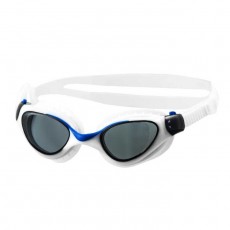 Очки для плавания Atemi M703, детские, силикон, цвет белый/голубой