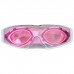 Очки для плавания + беруши, с UV защитой, цвет розовый
