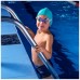 Очки для плавания, детские + беруши, цвет белый/синий